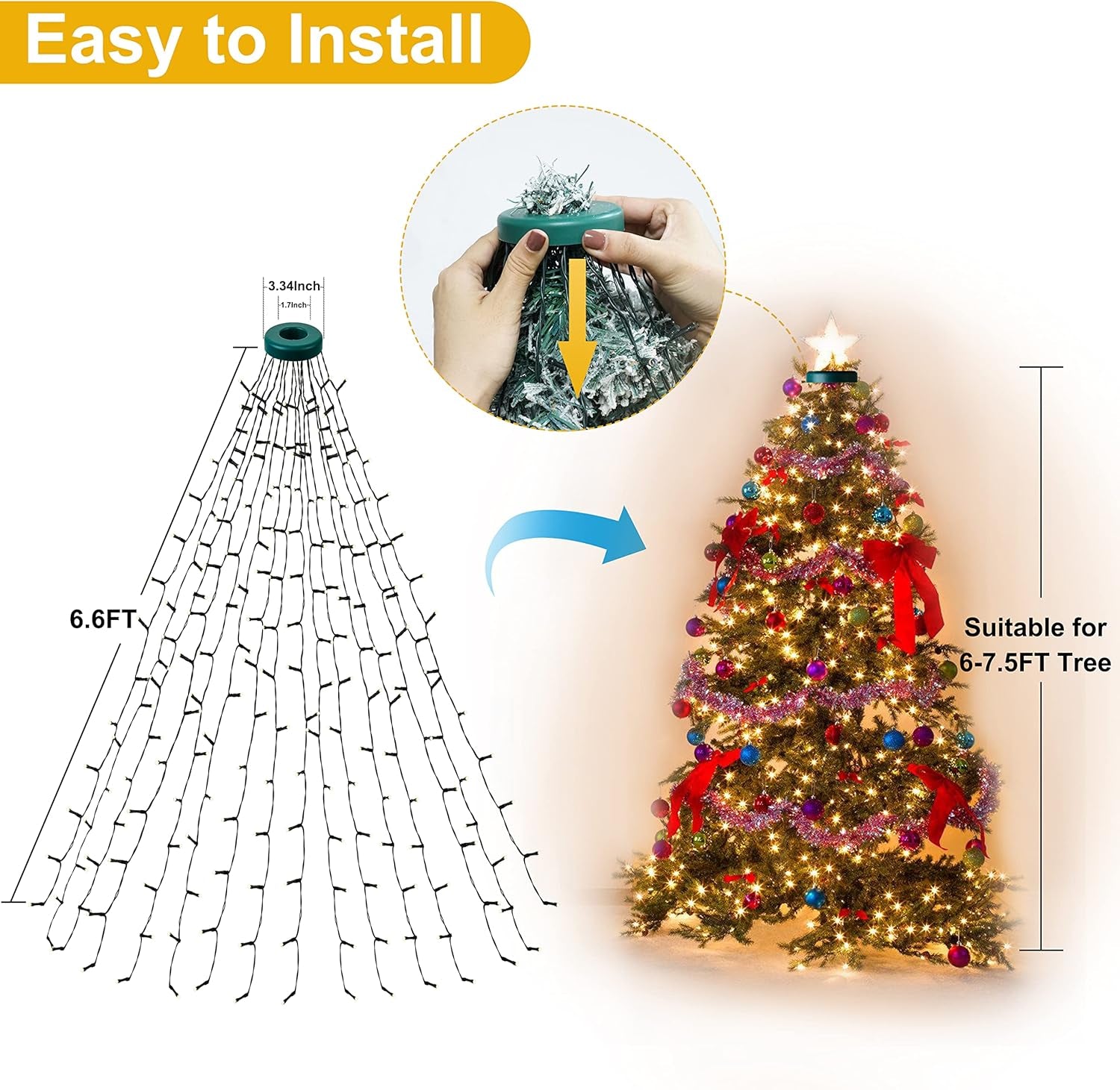 Christmas Tree Lights 400 LED Multi-Function