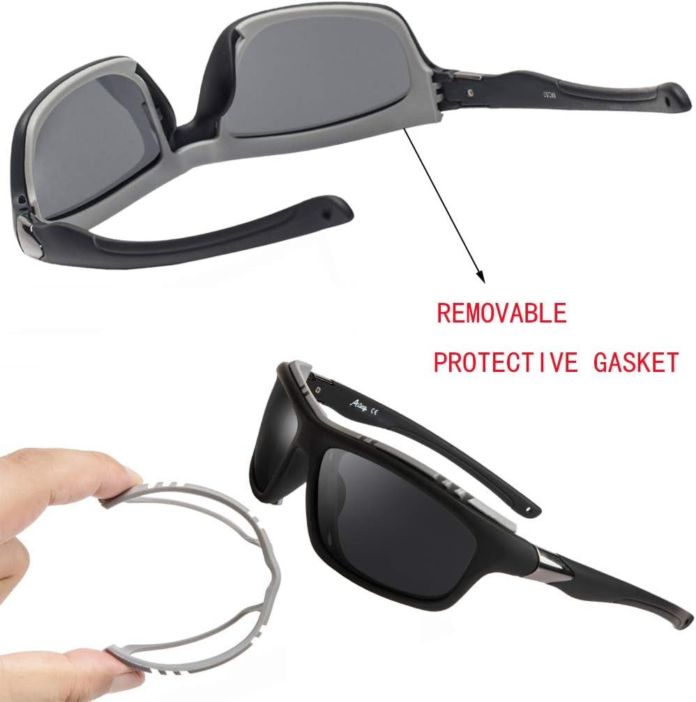 Polarized Sports Sunglasses for Men Driving Fishing Running Cycling Glasses 100% UV Protection