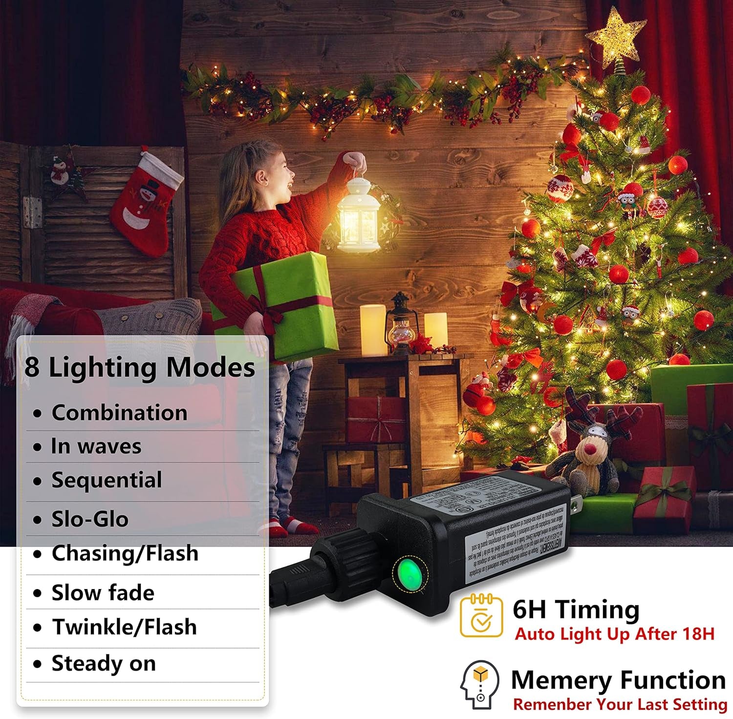 Christmas Tree Lights 400 LED Multi-Function