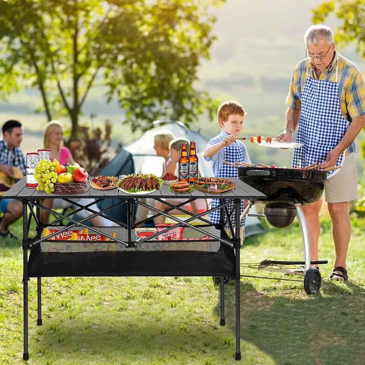 Portable Aluminum Picnic Table/ Desk