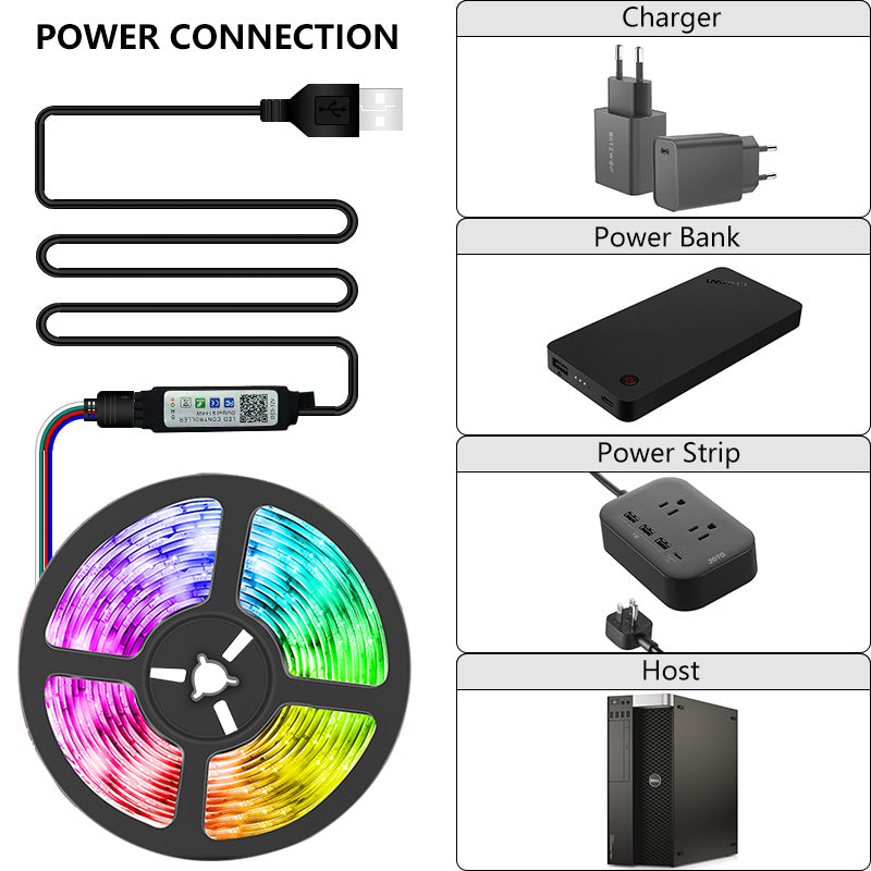 LED Strip Light for Computer Desk